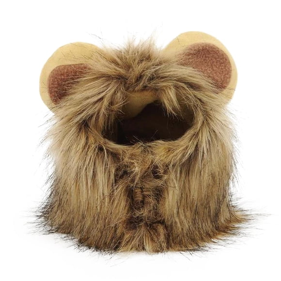 New Cute Cat Lion Costume Lion Wig Cosplay Portable Wig Pet Costumes Hat For Christmas