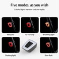 thumbnail image 4 of Mountain Road Bicycles Tail Light USB Rechargeable Taillight Riding Helmet Clip-on Waterproof Warning Lamp Clip-on Lighting Tool Cycling Accessory, 4 of 8
