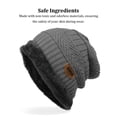 thumbnail image 2 of Foreign Trade Labeling Knitted Cap Velvet Wool Cap Winter Knitted Warm Beanie Outdoor Ski Cap, 2 of 9