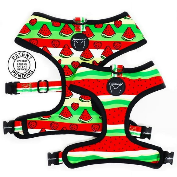 Frenchiestore Reversible Dog Health Harness | Watermelon