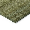 thumbnail image 5 of HomeRoots 605624 9 x 12 ft. Olive Green & Brown Striped Washable Indoor & Outdoor Rectangle Area Rug, 5 of 5