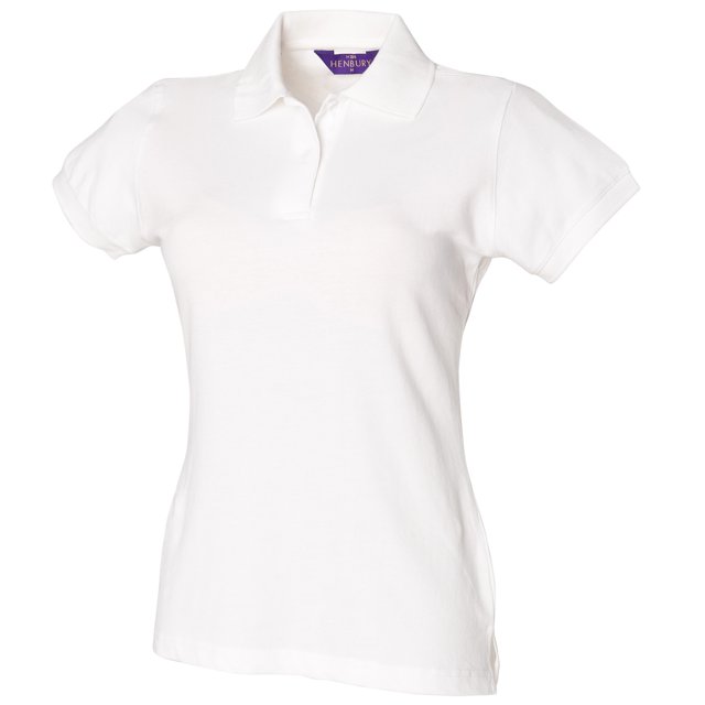 Henbury- Polo Piqué elástico para mujer (Turquesa)