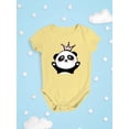 thumbnail image 3 of Cute Panda With A Crown Bodysuit Infant -Image by Shutterstock,  6 Months, 3 of 4
