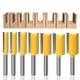 thumbnail image 1 of Set de freza drepte cu tija de 1/4 inch, 7 bucati, freza din carbura de tungsten, freza pentru lemn, taietura dreapta, model de taiere, pentru prelucrarea lemnului, 1 of 5