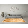 thumbnail image 3 of Ahgly Company Indoor Square Oriental Orange Industrial Area Rugs, 4' Square, 3 of 4