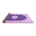 thumbnail image 2 of Ahgly Company Indoor Square Medallion Purple Traditional Area Rugs, 5' Square, 2 of 4