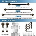 thumbnail image 4 of Urbanest Steel Ball Manhattan 1" 3/4" Double Drapery Curtain Window Rod Set - 48" to 84", Bronze, 4 of 6