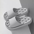 thumbnail image 2 of Stylago Quick Drying Shower Shoes for Women Men Lightweight Home Slippers Bathroom Sandals with Drain Holes Soft Sole Slides Grey Size 10, 2 of 4