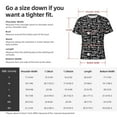 thumbnail image 4 of Bixox Men's Pasta Bacon Printed Short Sleeve Skinny Athletic T-Shirt, 4 of 6