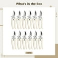 thumbnail image 5 of Stainless Steel Garden Shears 12 Pcs, Pruning Shears Plants Cutting with Safety Lock, Heavy Duty Pruning Scissors, 5 of 5