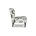thumbnail image 4 of Signature Design by Ashley Triptis Accent Chair, Armless, Floral Pattern Upholstery, Ivory/Blue/Charcoal/Brown, 4 of 7