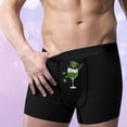 thumbnail image 2 of St. Patrick's Day Print Boxer Shorts for Men, Breathable Close Fitting Underwear, Polyester, 1 Pc, 2 of 6