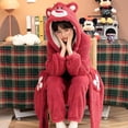 thumbnail image 2 of Donald Duck Lotso Cinnamorolls Mujeres Pijama Ropa de dormir Bata para mujeres Ropa de noche Cálido Coral Velvet Mujeres Pijamas de invierno Dormirsolo engrosamiento de túnica 3SG Deng Xun unisex, 2 of 2
