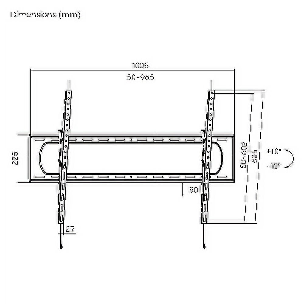 Impact Mounts IM812 Tilt Wall TV Mount, Black