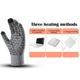 thumbnail image 4 of Women's Gloves Mittens Usb Heated Gloves Winter Warm Heated Gloves Winter Touchscreen Gloves Adjustable Temperature Hand Warmers Gloves For Men Women,Women's Accessories Gloves Mittens, 4 of 4