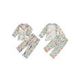 thumbnail image 2 of Gupgi Little Girl Easter Sleepwear 2pcs Spring Kid Pajamas Bow Rabbit/Egg Bunny Long Sleeve Tops Long Pants, 2 of 9