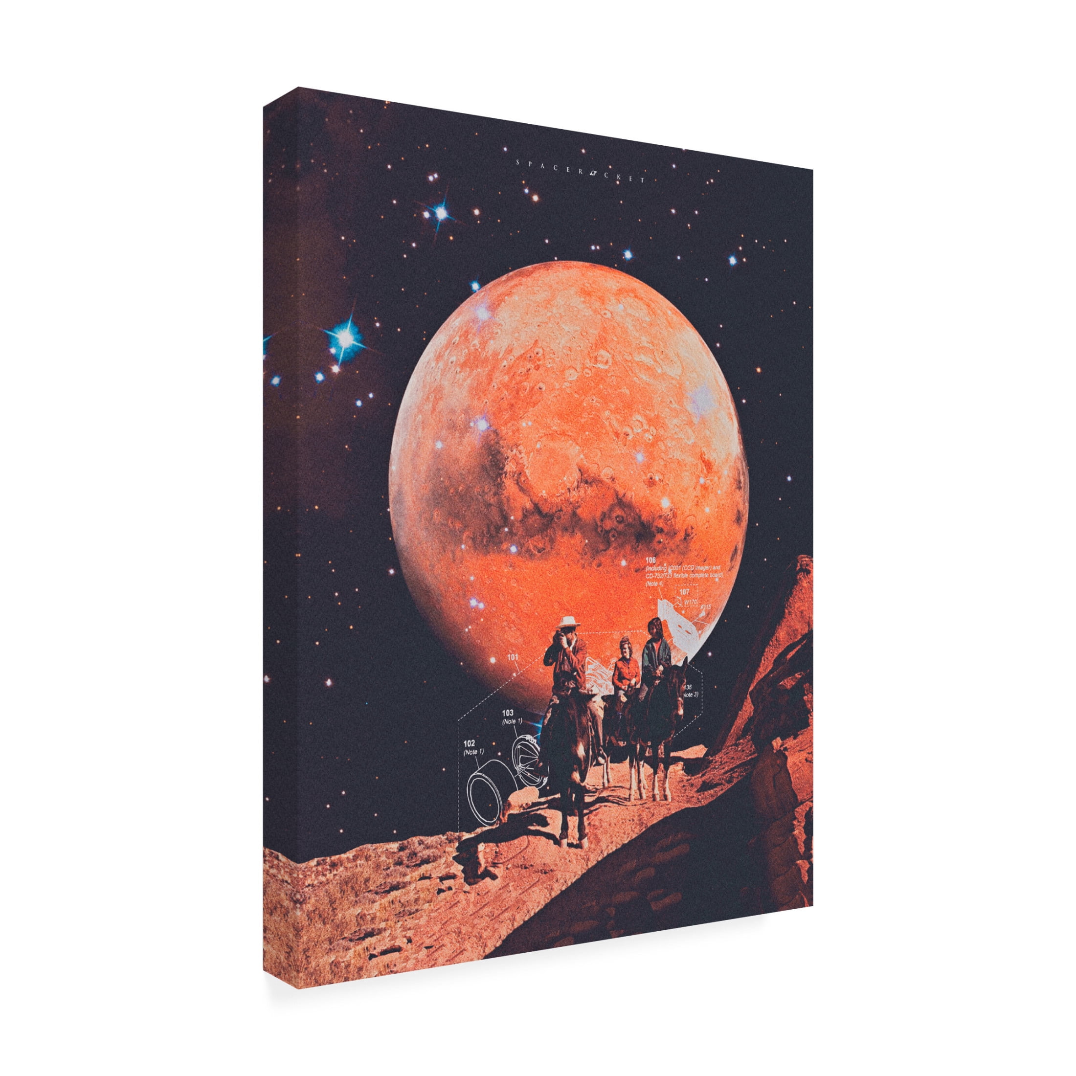 Trademark Fine Art spacerocket art  227 Canvas Wall Art