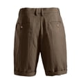 thumbnail image 3 of Dresfit Bermuda Shorts for Men Pleated Baggy Dress Shorts 2026 Summer Office Short Pants High Waist Adjustable Wide Leg Work Shorts with Pockets S, 3 of 8