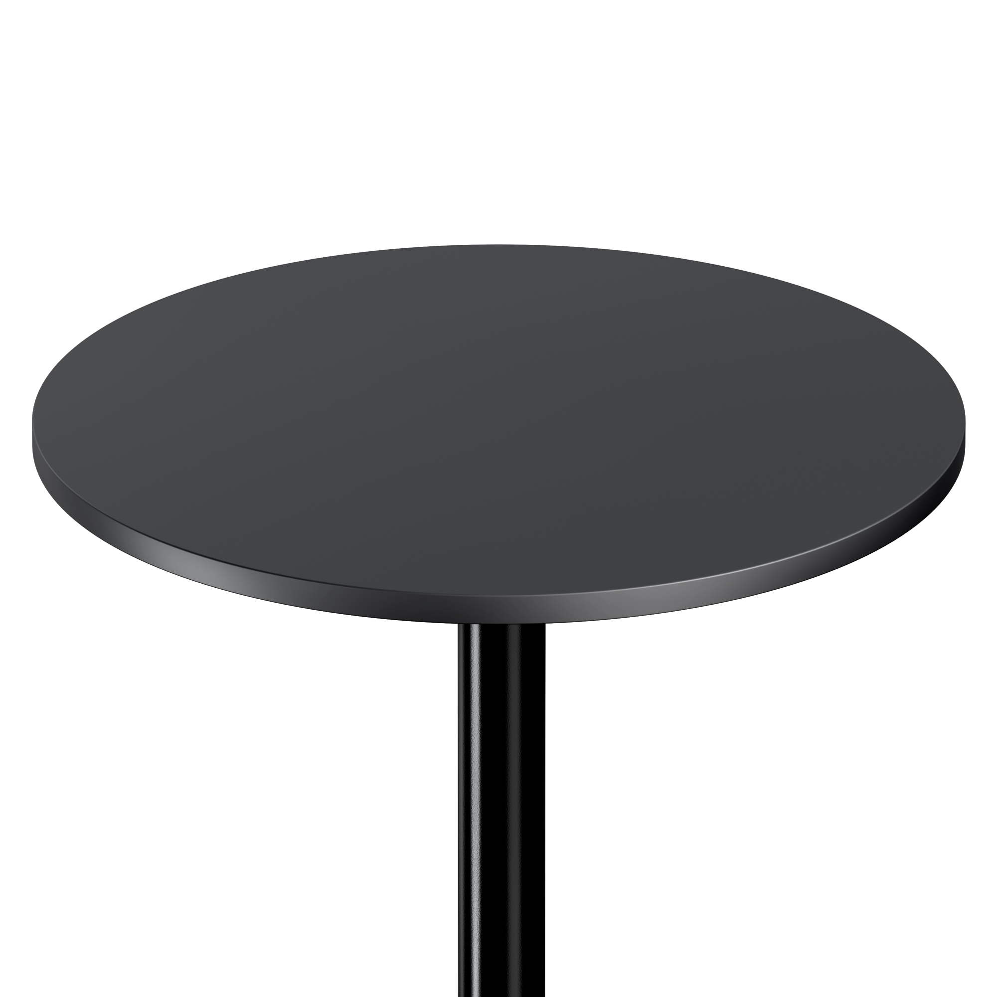 Winsome Obsidian Round Pub Table with MDF Wood Top, Legs, and Base, Black - image 4 of 7