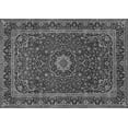 thumbnail image 1 of Ahgly Company Machine Washable Indoor Rectangle Medallion Gray Traditional Area Rugs, 7' x 9', 1 of 1