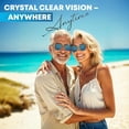 thumbnail image 5 of proSPORT Aviator Bifocal Reader Sunglass Flashed Blue Mirror Lens Men Women, 5 of 7