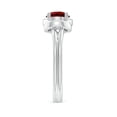 thumbnail image 3 of ANGARA Natural Solitaire 1 ct Garnet Infinity Knot Ring in 925 Sterling Silver for Women (Size-6mm) | January Birthstone, Birthday, Anniversary, Jewelry Gift for Women | Natural Garnet Ring, 3 of 10