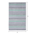 thumbnail image 6 of Mainstays Kids Tufted Blue and Green Stripe Area Rug, 3' x 5', 6 of 6