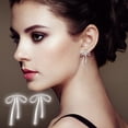 thumbnail image 4 of 100Fens Fashion Bow Earrings For Women Lightweight Bow Earrings For Women s Bow Earrings Ribbon Earrings Tassel Earrings For Wedding Stat, 4 of 6
