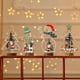 thumbnail image 4 of Adorno de Madera Navideño Brillar Papá Noel Muñeco de Nieve Alce, 4 of 4
