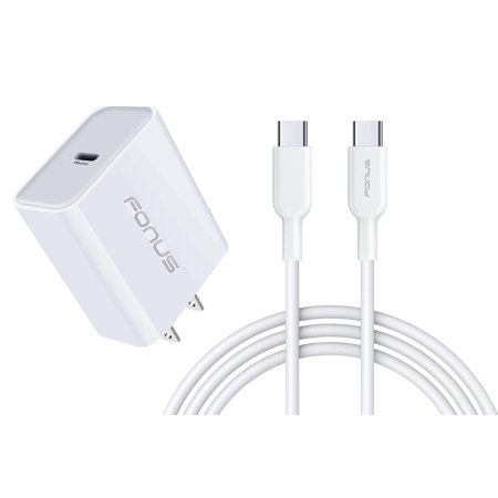 20W PD Home Charger for T-Mobile REVVL Tab (2023) - Fast Type-C 6ft Long Cable Quick Power Adapter USB-C Wall