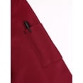 thumbnail image 7 of Alvivi Mens Long Sleeve Chef Coat with Hat Button Down Cooking Work Wear Kitchen Stuff Uniform Burgundy M, 7 of 7