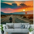 thumbnail image 4 of Orinice Biker Riding Motorcycle Sunset on Route 66 Photo Photograph Beach Palm Landscape Picture Ocean Scenic Tropical Nature Photography Paradise Highway Cool Wall Decor Art Print Poster  40x60inch, 4 of 6