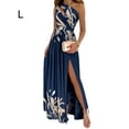 thumbnail image 3 of facefd Élégant Anotherchill Robe d'Été Confortable pour Femmes Article Décontracté Bleu G, 3 of 5