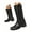 Black, variant on UngA Woman's Boots Dress Boots Biker Motorcycle Riding Mid-Calf Boots for Women Black,Size 7