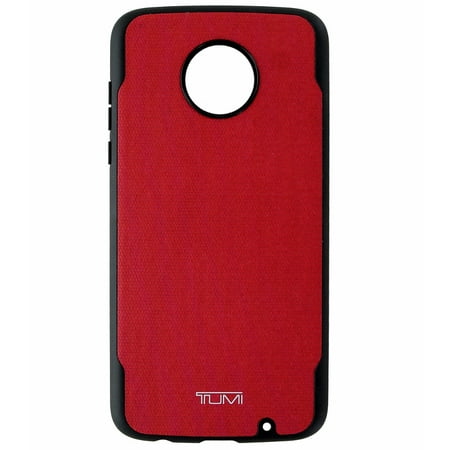 Tumi Coated Canvas Co-Mold Protective Case Cover for Motorola Moto Z2 Play Red