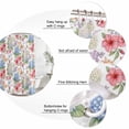thumbnail image 3 of Beige Blue Hydrangea Bathroom Shower Curtains with 12 Hooks Waterproof Shower Curtain for Stalls and Bathtubs Farmhouse Floral Botanical Watercolor Decorative Bathroom Privacy Curtain 36x78 Inches, 3 of 9