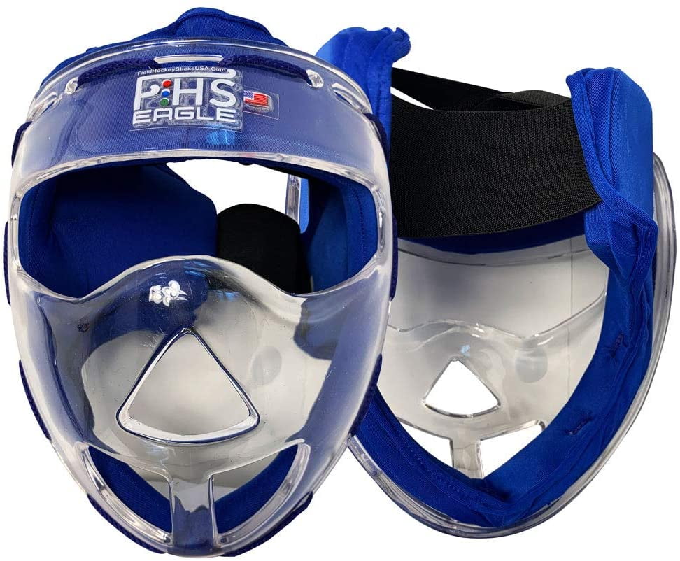 Field Hockey Face Mask Clear Transparent Penalty Corner Protection Size