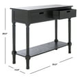 thumbnail image 5 of SAFAVIEH Landers Solid 2 Drawer 1 Shelf Console, Black, 5 of 7