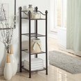 thumbnail image 3 of Organize It All Free Standing 4 Tier Shelf Bathroom Storage Tower Oil Rubbed Bronze, 3 of 3