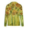 thumbnail image 5 of Tops de Mujer Elegante Blusa Casual Camisas de Manga Larga Otoño de Moda Cuello en V Estampado Floral Pullover Top Odeerbi ODB170569, 5 of 5