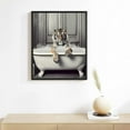 thumbnail image 2 of JEUXUS Tiger Bathroom Wall Art &amp; Decor - Funny Bathroom Decor Wall Art - Bathroom Pictures - Bathroom Decor for Men - Modern Bathroom Accessory - Cute Bath Wall Decor - Jungle Animals Poster, 2 of 4