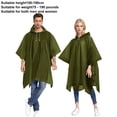 thumbnail image 4 of Sentmoon Adult Rain Poncho Lightweight Waterproof Packable Rain Jacket Outdoor Hooded Windbreaker Raincoat, 4 of 9