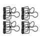 thumbnail image 4 of 50 clips huecos para carpetas de papel de metal para documentos, informes de prueba, color negro, 4 of 12