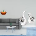 thumbnail image 2 of Plato De Dulces De Vidrio Con Forma De Calabaza Con Tapa Y Figuras De Cisne Para Decorar La Sala De Estar, Tarro De Galletas, Centro De Mesa Naranja, Estantería De Libros, Regalo De, 2 of 8