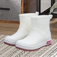 thumbnail image 1 of Botas de lluvia para mujer, botas de lluvia bajas, impermeables, para días lluviosos, zapatos de lluvia versátiles, botas de lluvia antideslizantes 240cmx17cm, 1 of 8