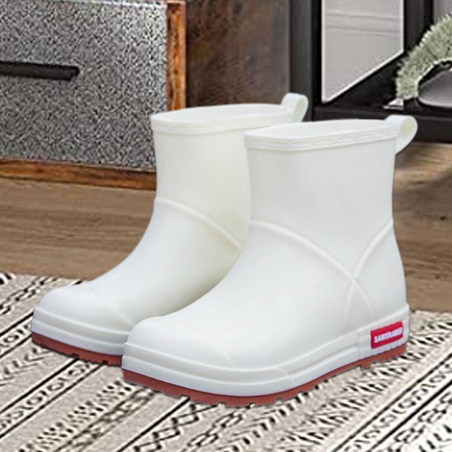 Botas de lluvia para mujer, botas de lluvia bajas, impermeables, para días lluviosos, zapatos de lluvia versátiles, botas de lluvia antideslizantes 240cmx17cm