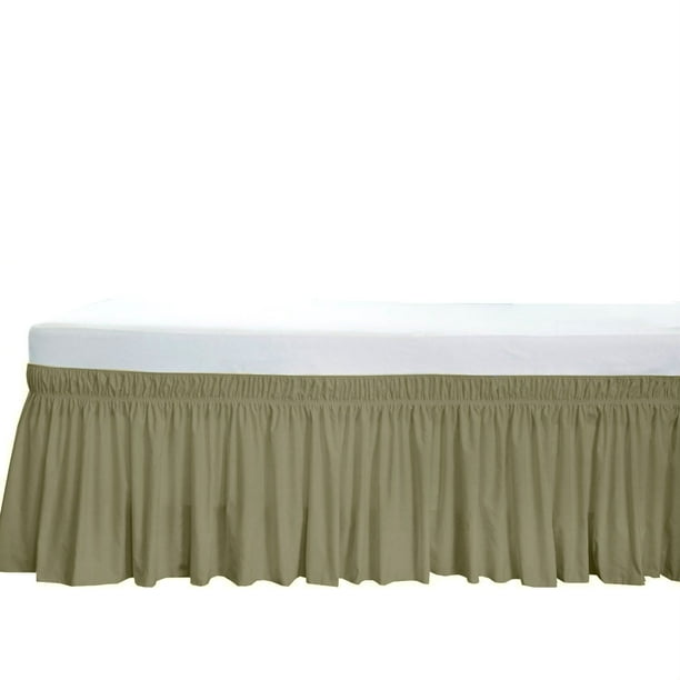 The Great American Store- Wrap Around Elastic Bed Skirt, Easy On & Off ...
