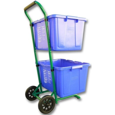 

Recycle-bin-cart Heavy Duty Recycling Cart Robust 2 Wheels Moving Recylcle Bin Cart|Recycle Caddy(Single Pack)
