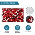 thumbnail image 6 of Red Geometric Placemats Set of 4, Modern Abstract Black White Striped Lines Placemats for Dining Table, Place Mats for Kitchen Tabletop, Waterproof Wipeable Dining Table Mats Set, 6 of 9