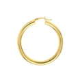 thumbnail image 2 of 14K Yellow Gold 4x40mm Round Tube Polished Hoops - Women, 2 of 4